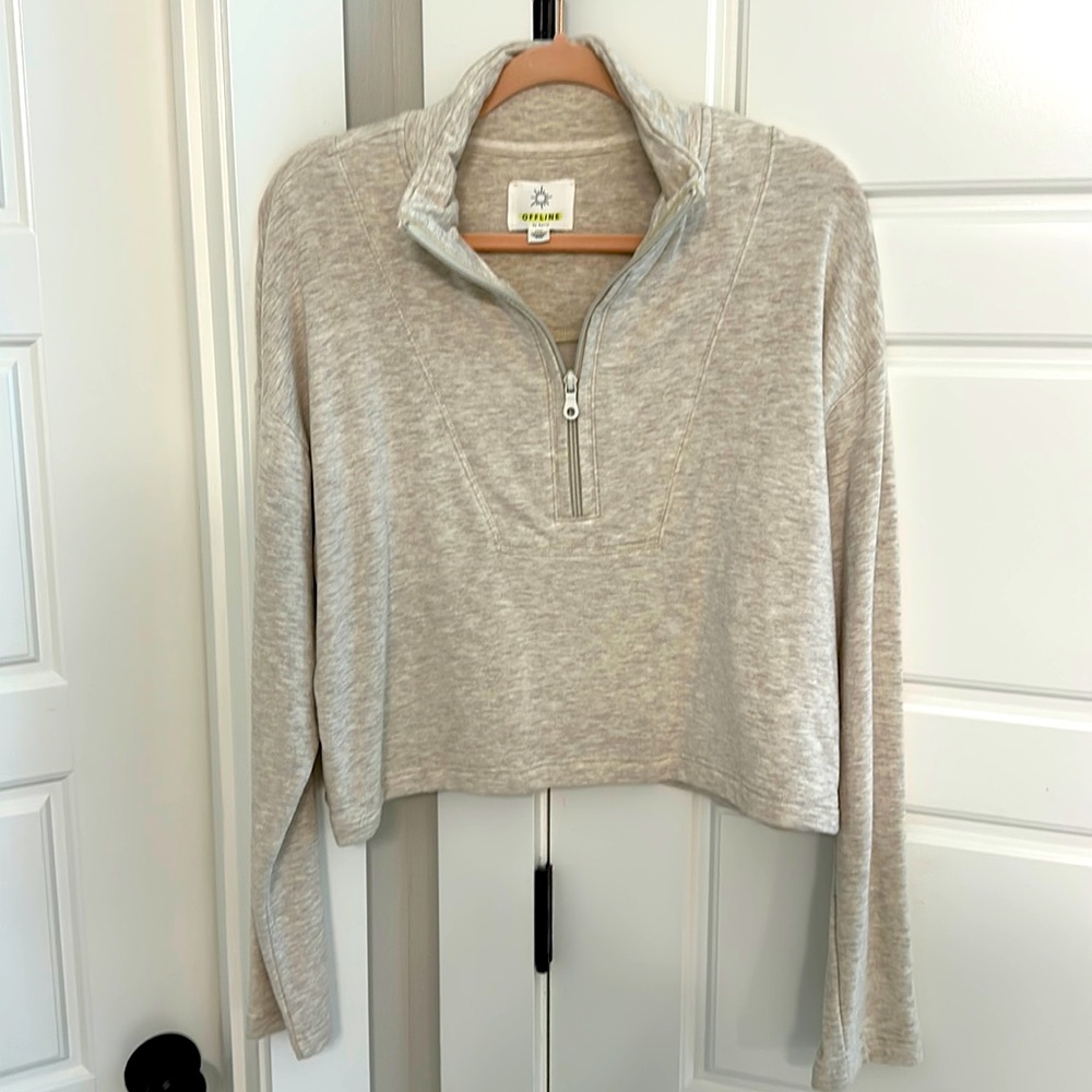 Aerie Cropped Pullover